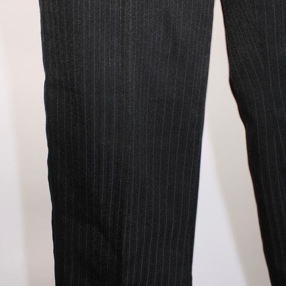 Jones Wear Suit Black Pin Stripe Straight Suit Pants Size 6 - Picture 2 of 5